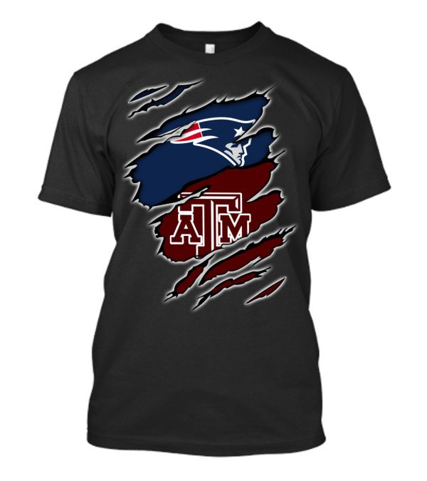 Patriots Texas A&M Aggies Logo Fusion T-Shirt