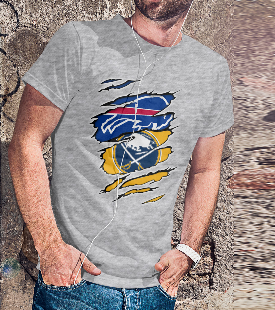 Buffalo Bills Sabres Logo Combo T-Shirt