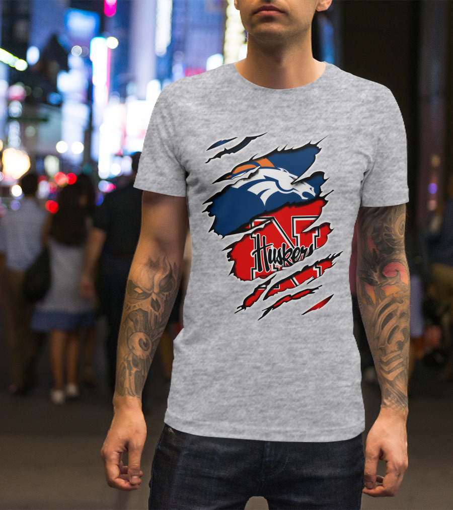 Broncos Huskers Broncos Huskers T-Shirt