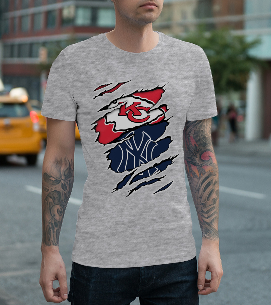 Chiefs Kc Yankees Ny Crossover T-Shirt