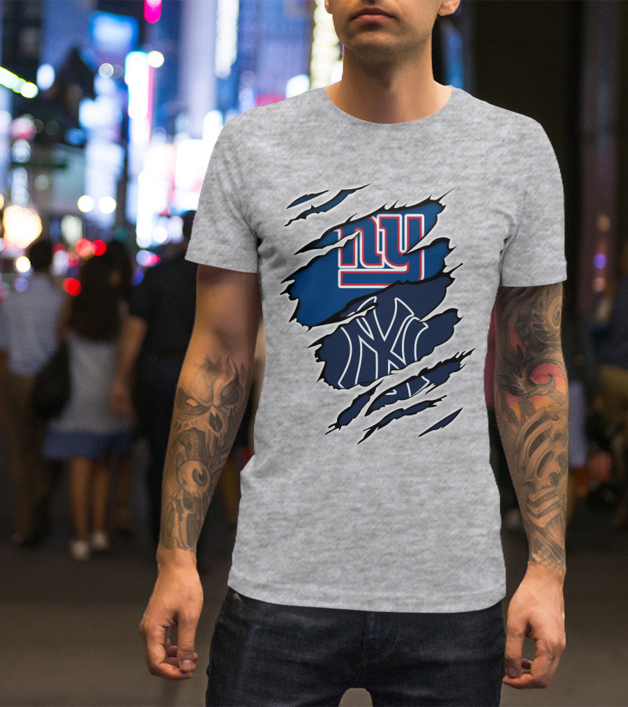 New York Giants Yankees Crossover T-Shirt