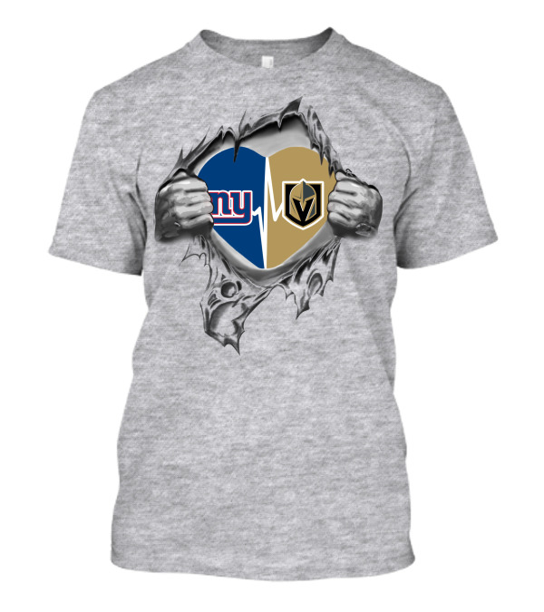 Golden Knights Giants Heartbeat Passion T-Shirt