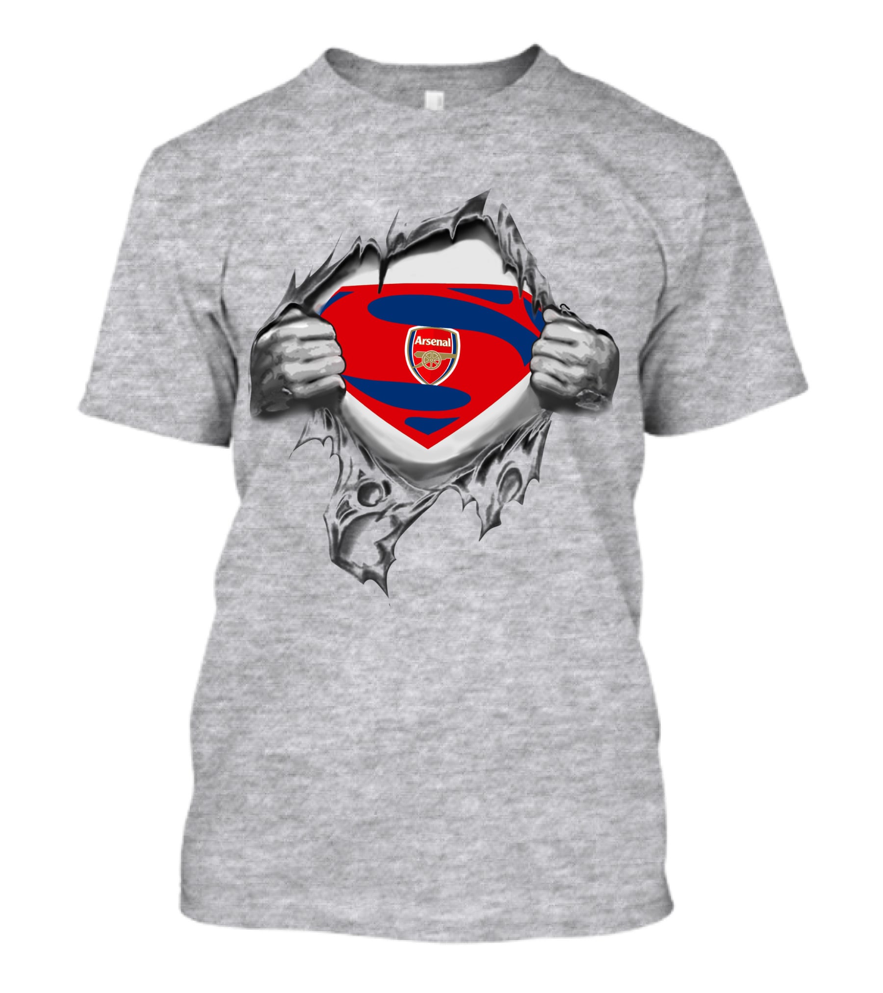 PL Arsenal FC Superman Logo Shield T-Shirt