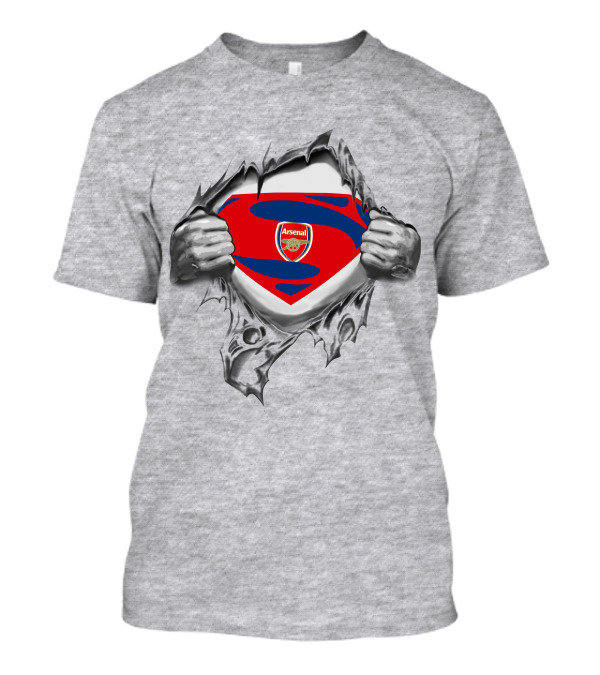 PL Arsenal FC Superman Logo Shield T-Shirt