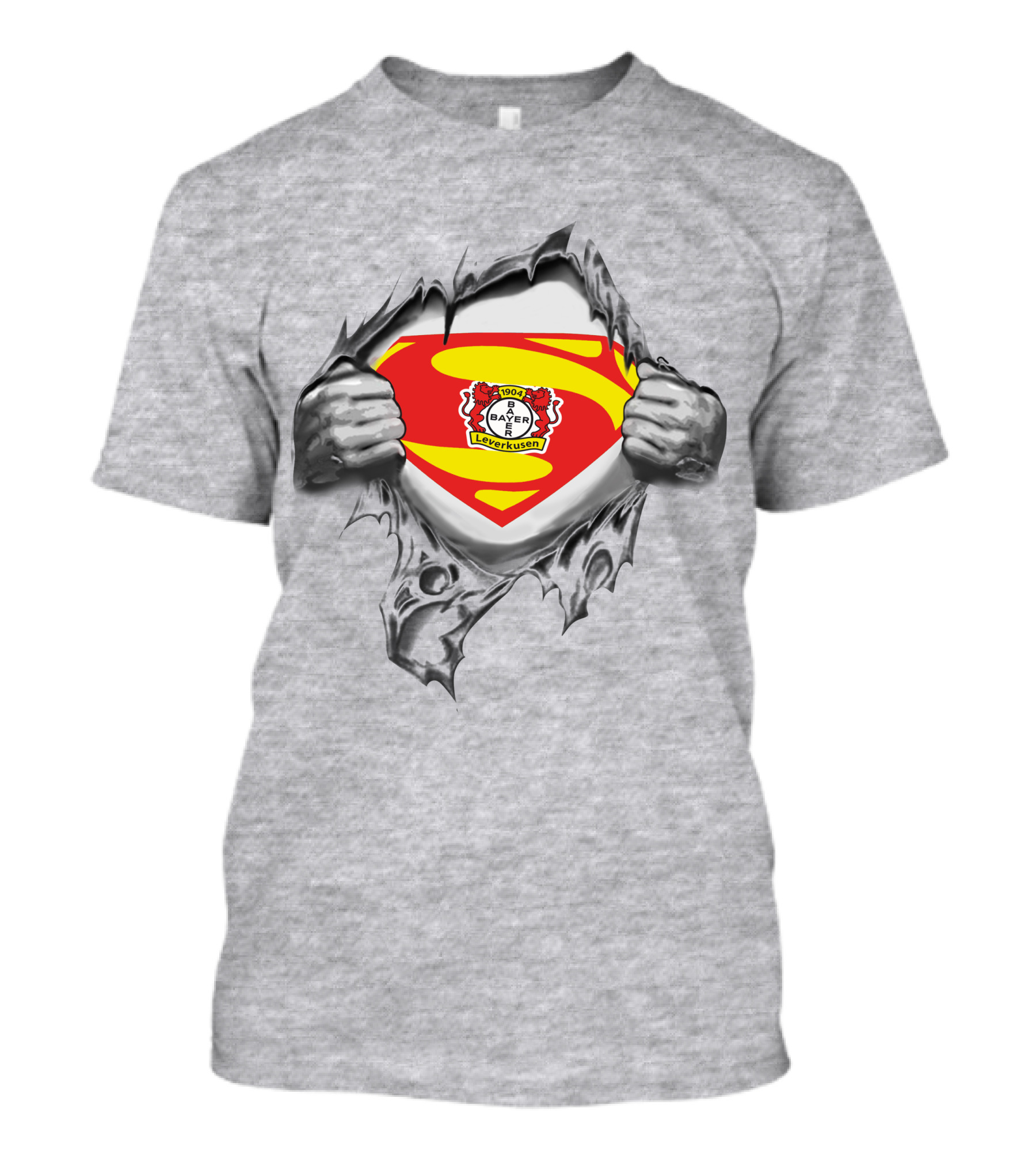 Superman Bayer 04 Leverkusen DFL Logo Tear T-Shirt