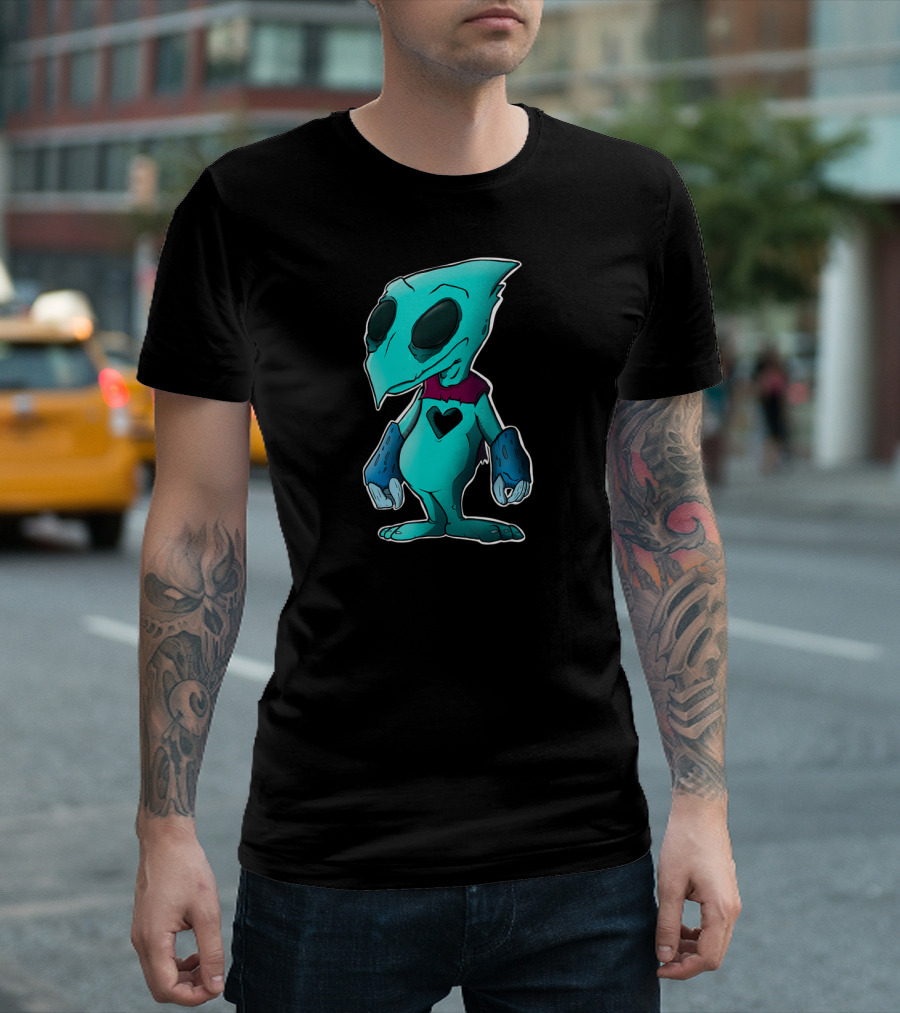 Heartless Kingdom Hearts Blue Creature With Heart T-Shirt