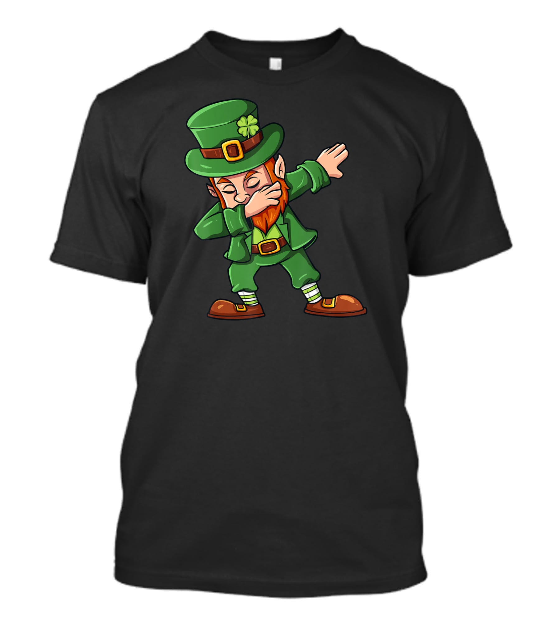 St Patricks Day Irish Leprechaun Dab Dance Iconic Lucky Shamrock T-Shirt