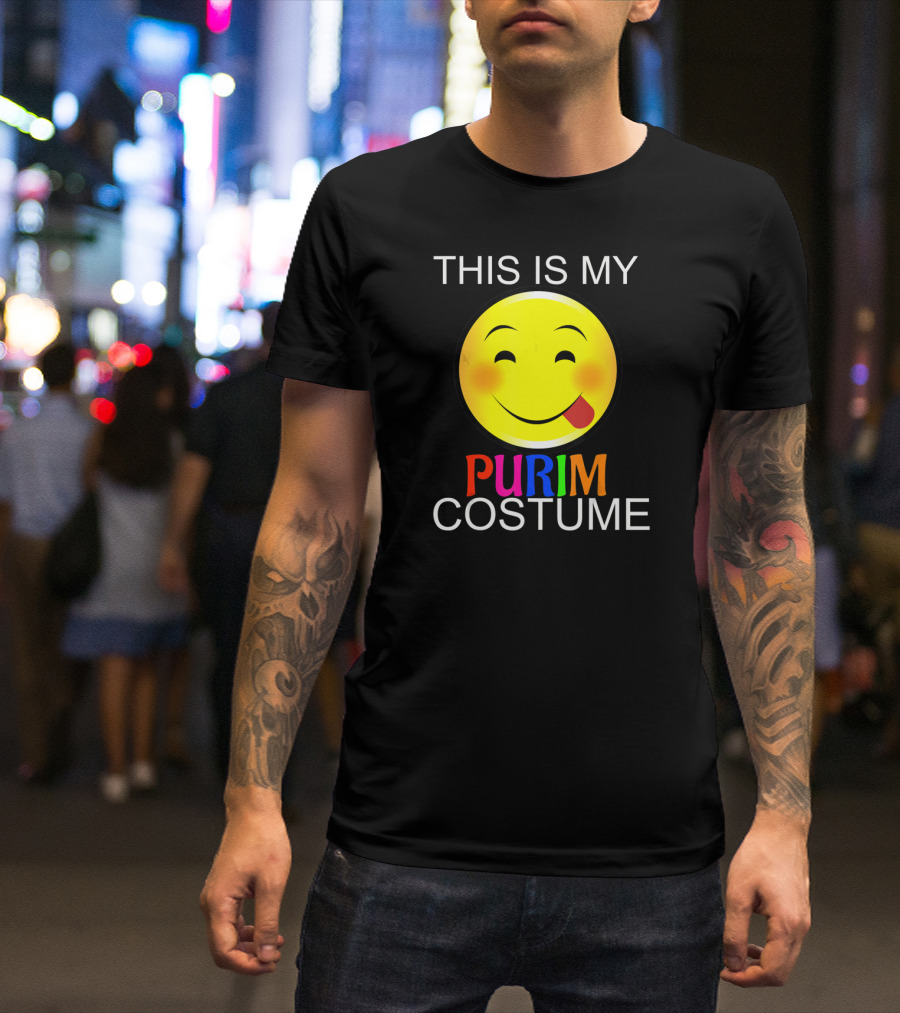 THIS IS MY PURIM COSTUME Smiley Face T-Shirt