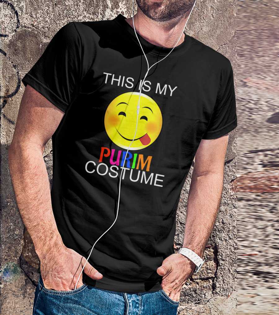 THIS IS MY PURIM COSTUME Smiley Face T-Shirt