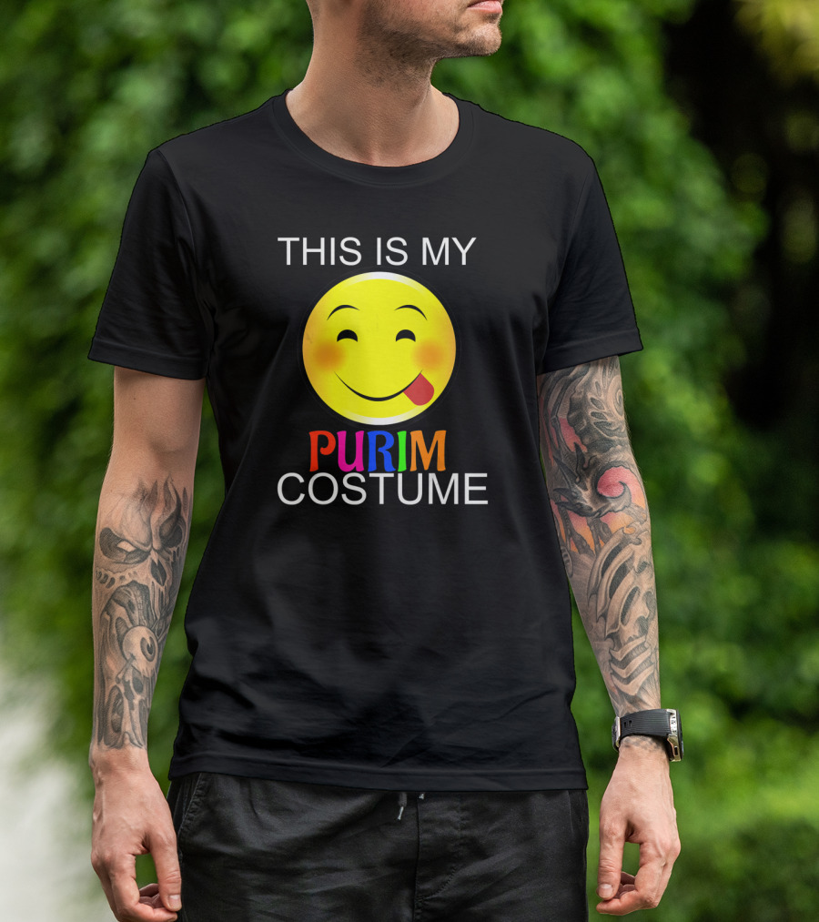 THIS IS MY PURIM COSTUME Smiley Face T-Shirt