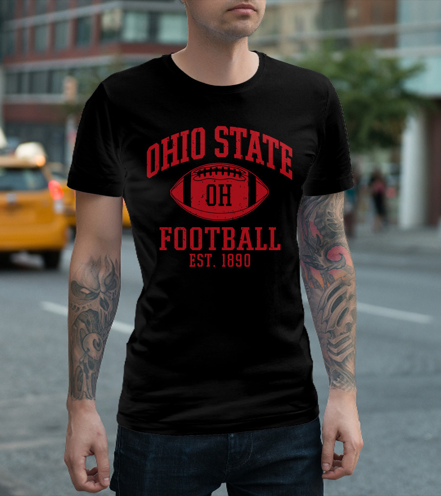 Ohio State Football OH Est. 1890 Vintage Varsity T-Shirt