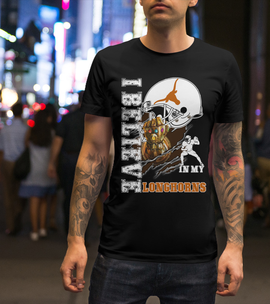 I Believe In My Longhorns Football Glove Helmet T-Shirt