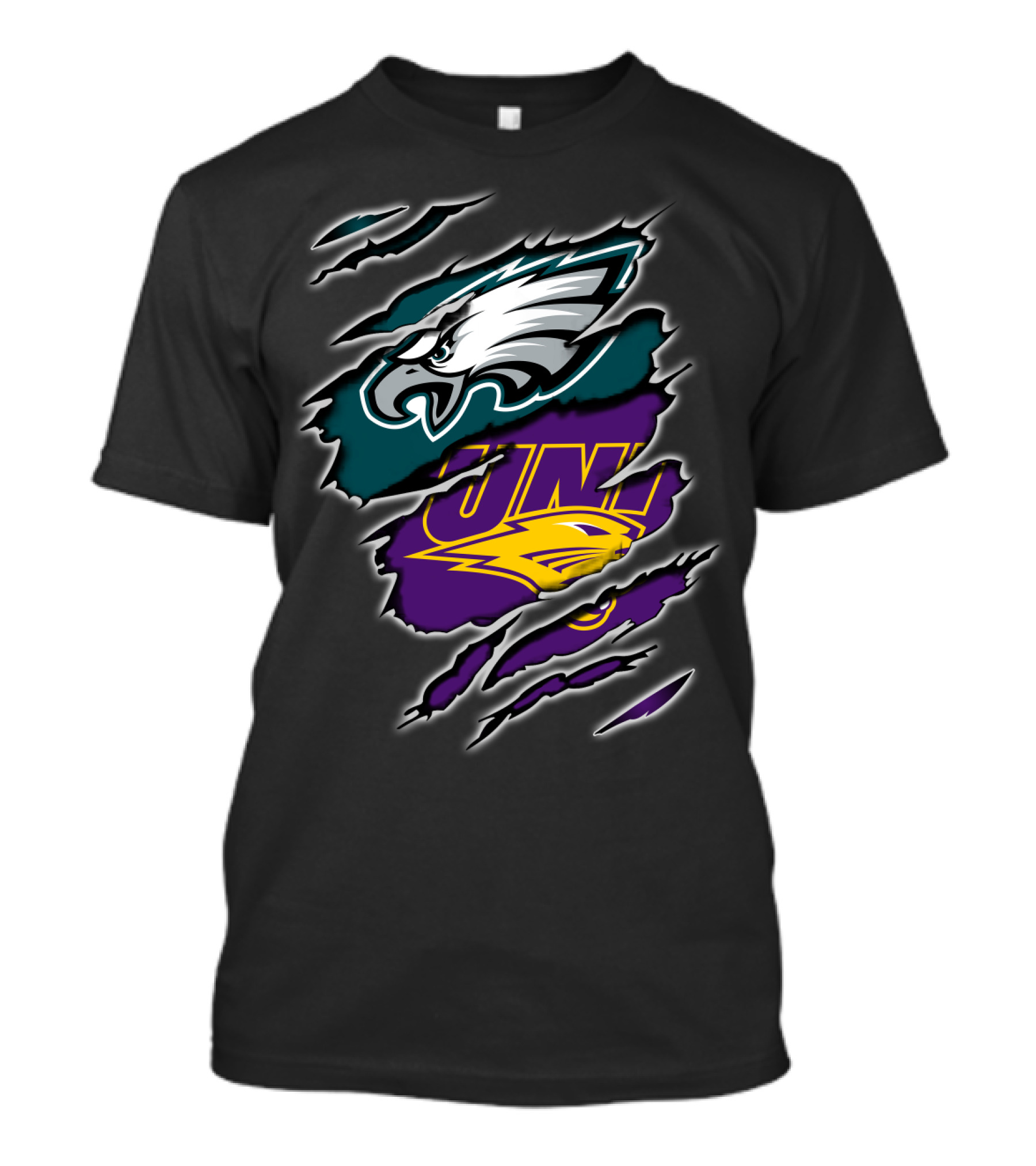 Eagles University UNI Panther Torn Rip T-Shirt
