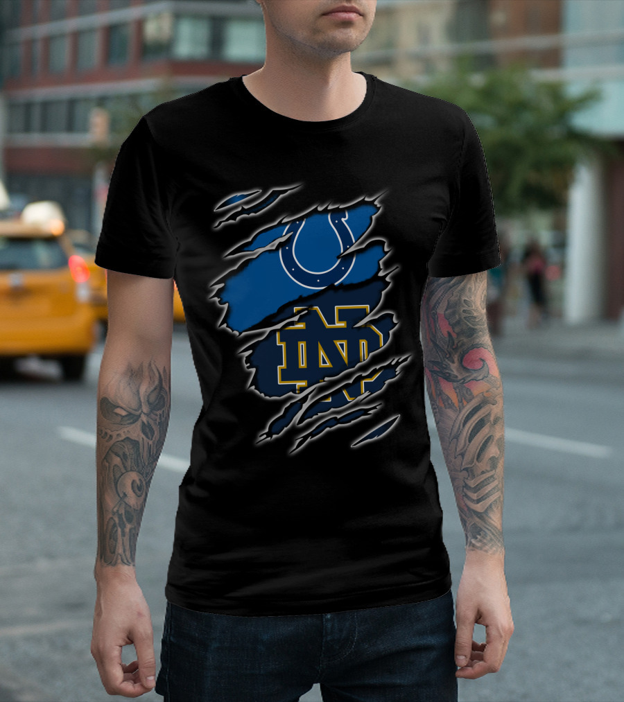 Colts Notre Dame Logo Mashup T-Shirt