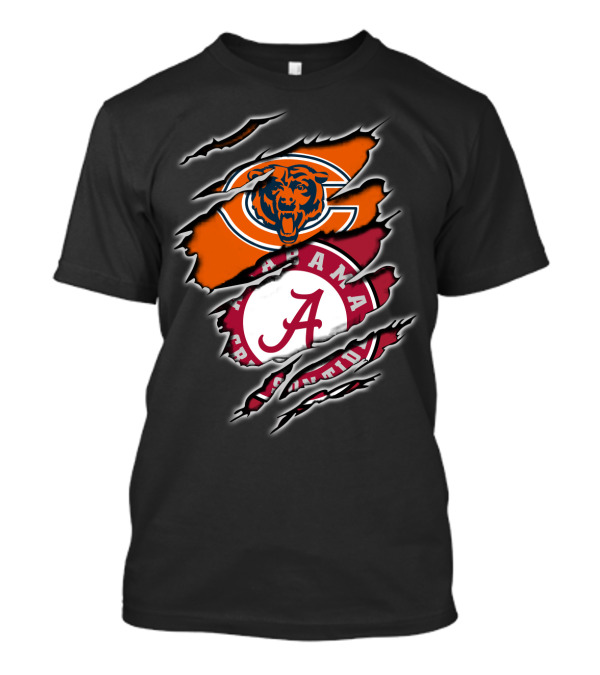 Chicago Bears Alabama Crimson Tide Crossover T-Shirt