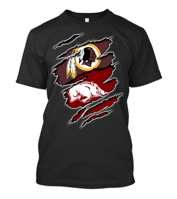 Washington Redskins Arkansas Razorbacks Fusion T-Shirt