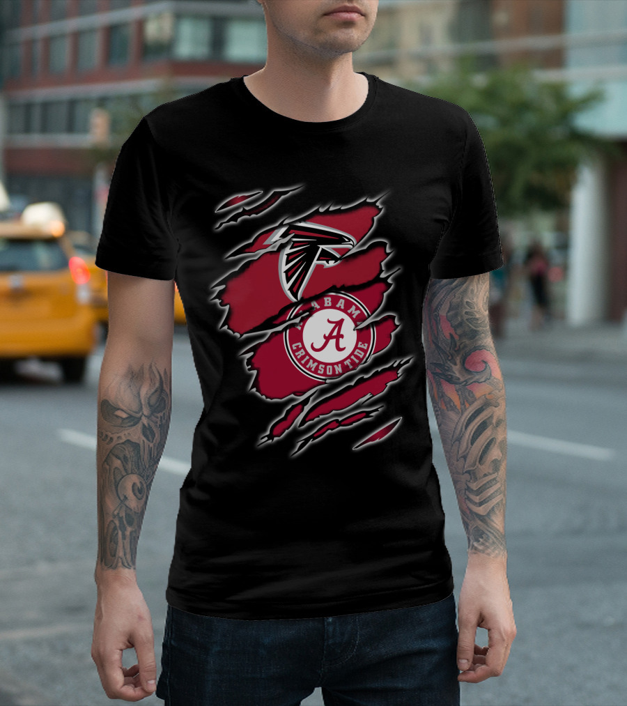Falcons Alabama Crimson Tide Hybrid T-Shirt