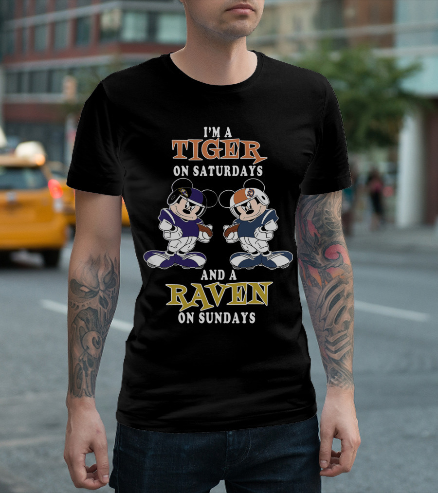 I'm A Tiger On Saturdays And A Raven On Sundays T-Shirt
