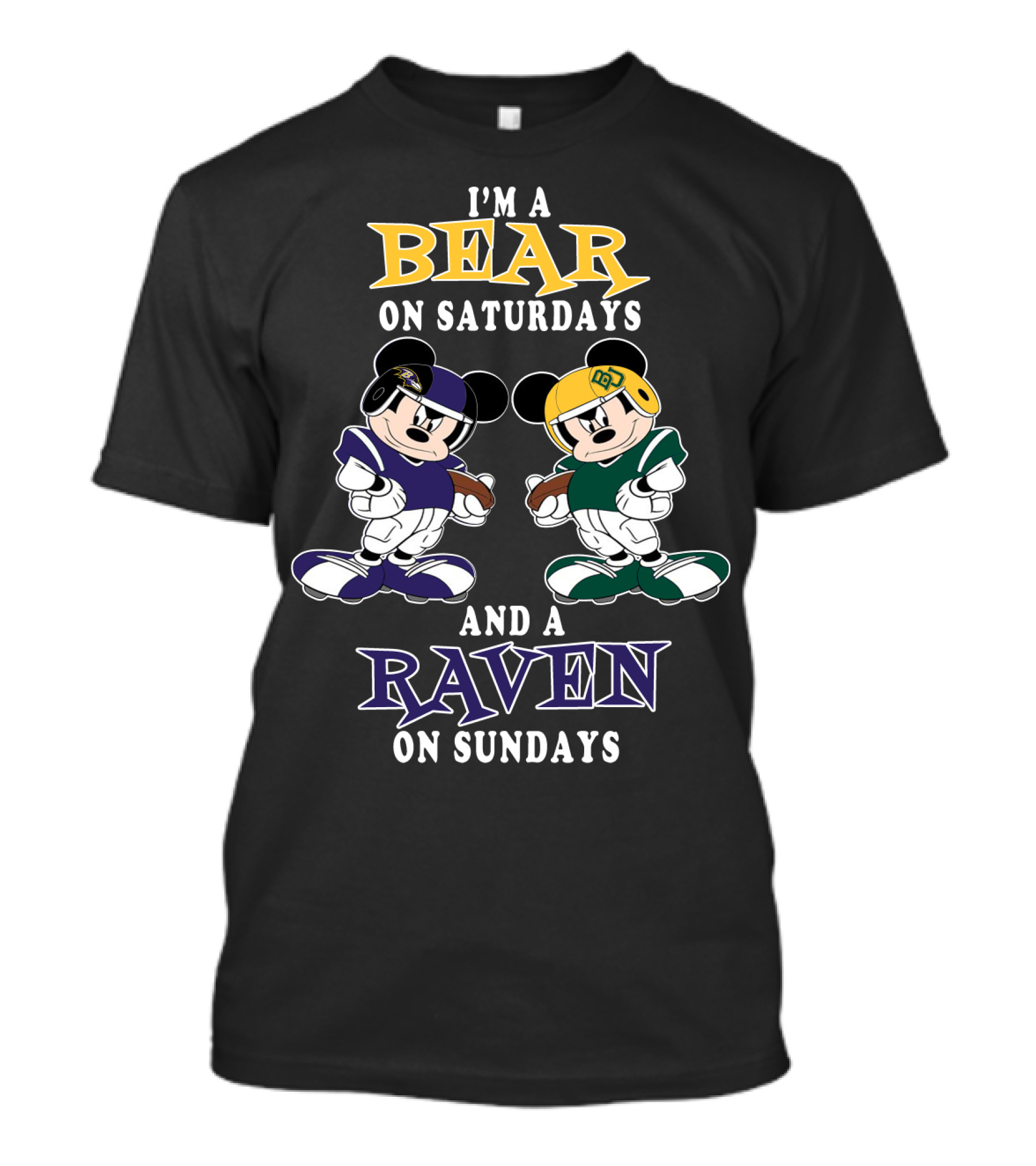 I'm A Bear On Saturdays And A Raven On Sundays T-Shirt
