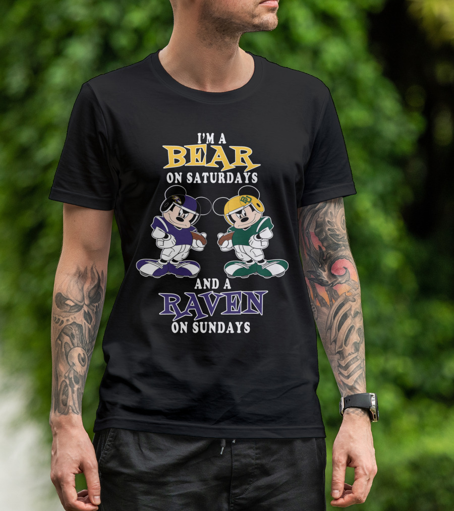 I'm A Bear On Saturdays And A Raven On Sundays T-Shirt