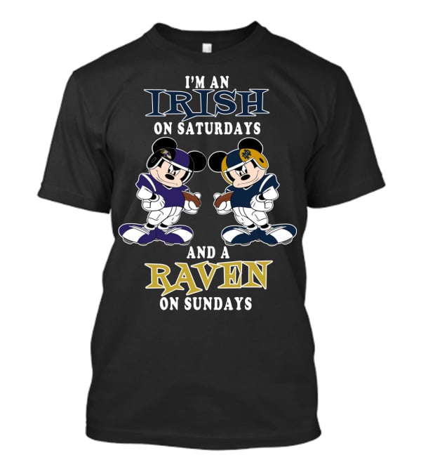 I'm An Irish On Saturdays And A Raven On Sundays T-Shirt