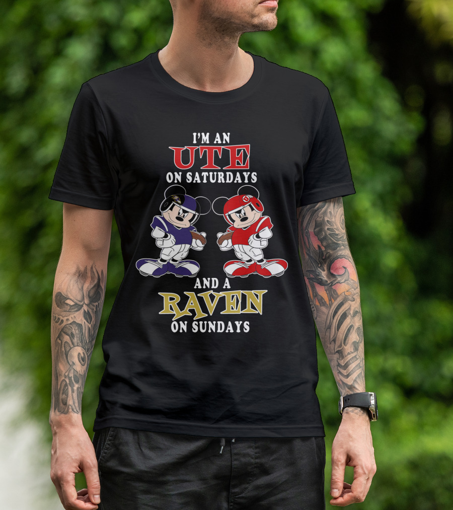 I'm An Ute On Saturdays And A Raven On Sundays T-Shirt