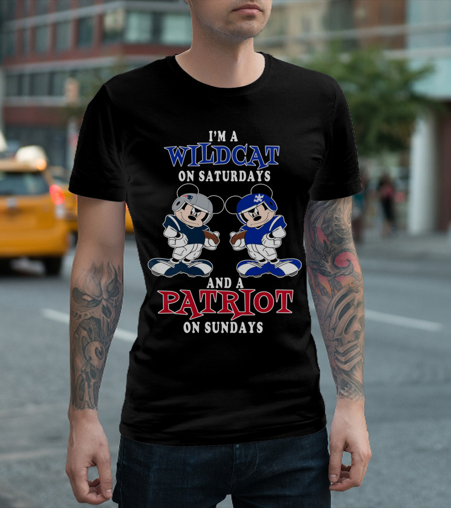 I'm a Wildcat on Saturdays and a Patriot on Sundays T-Shirt
