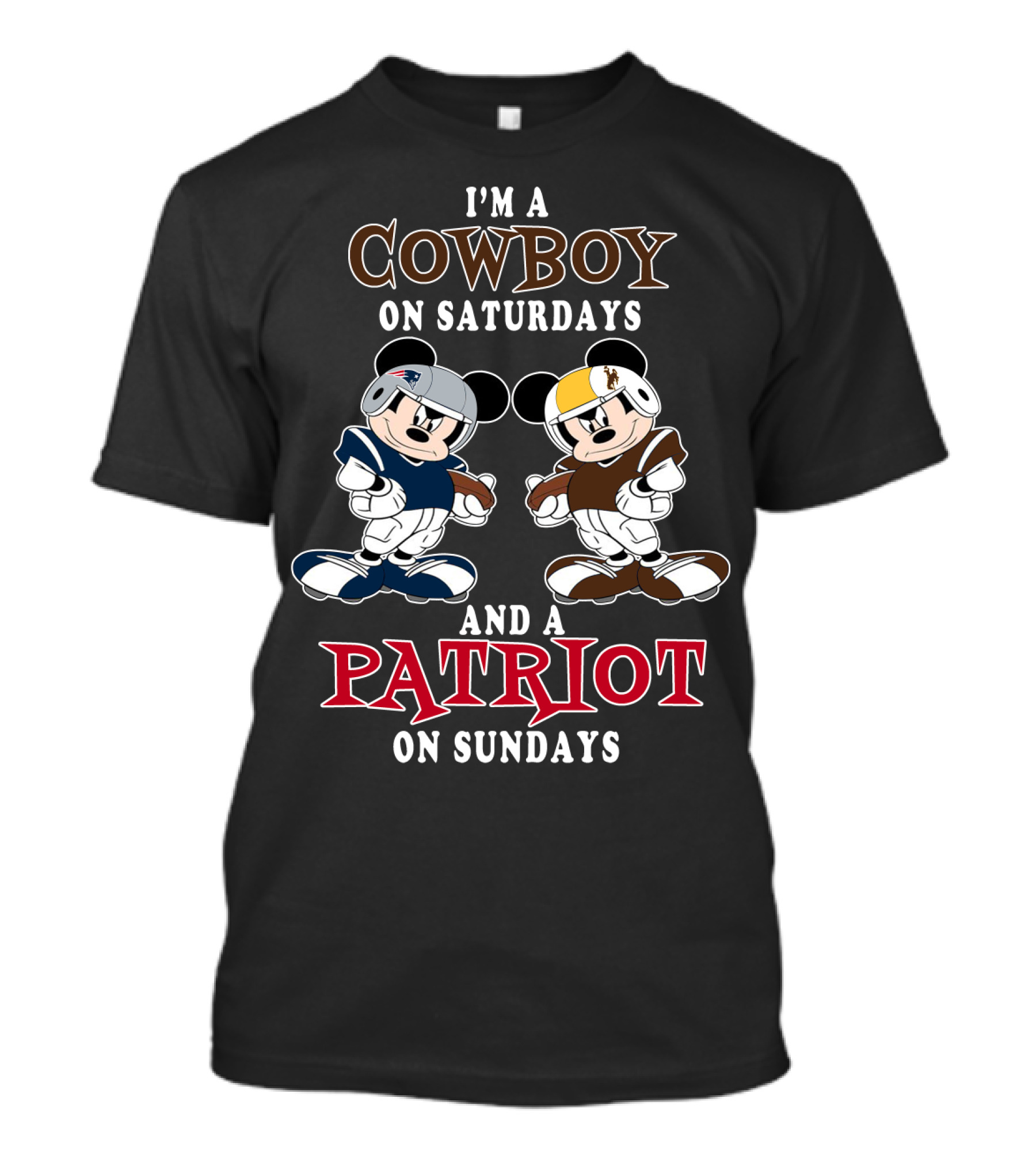 I'm A Cowboy On Saturdays And A Patriot On Sundays T-Shirt