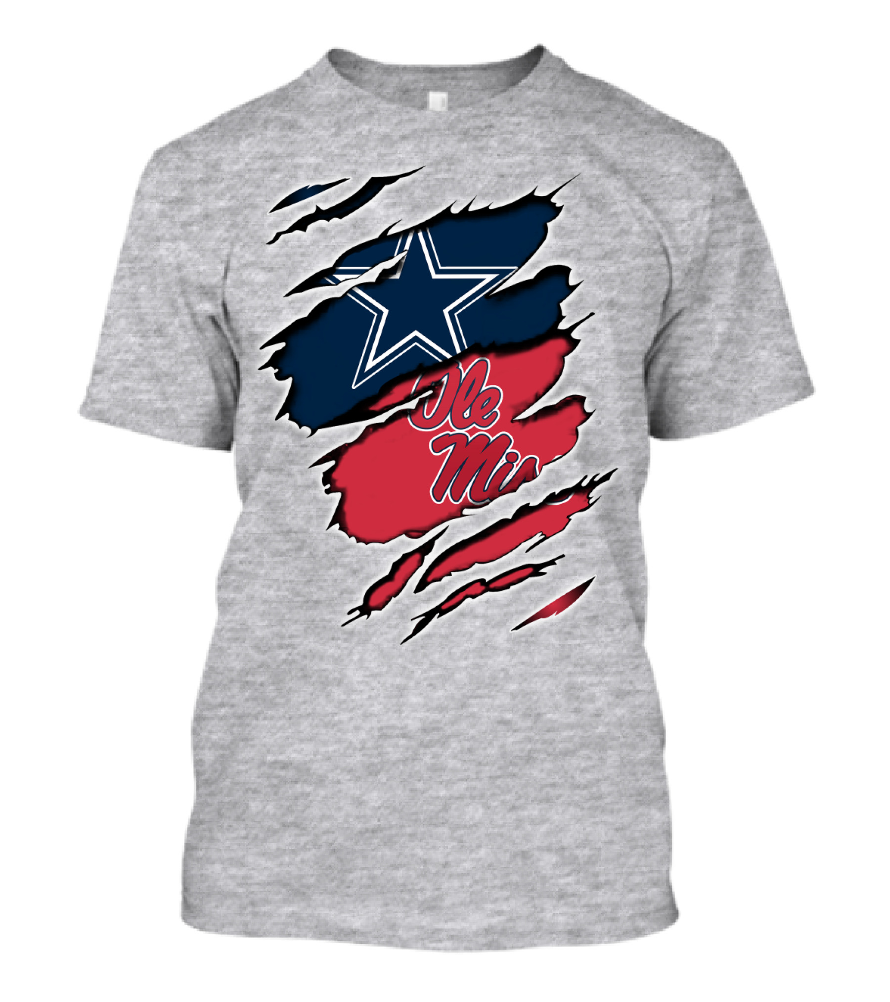 Cowboys Ole Miss Star Claw T-Shirt