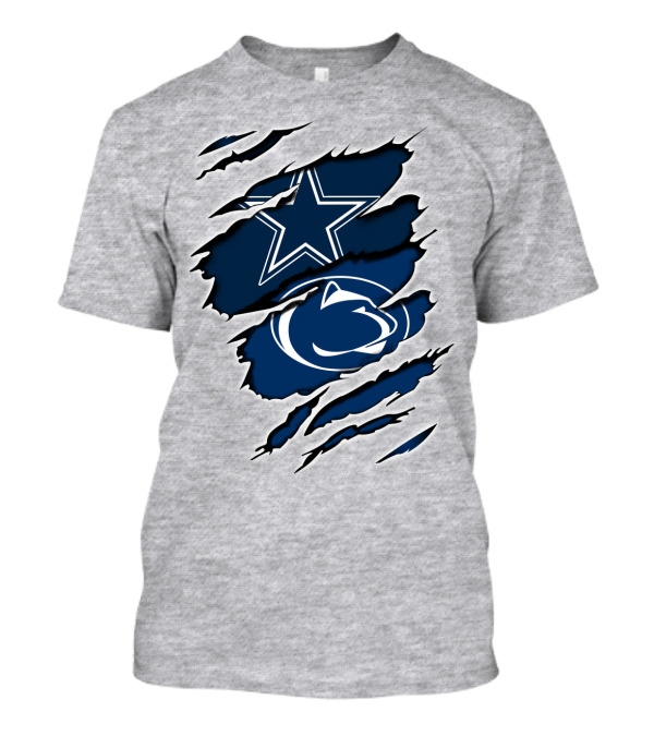 Dallas Cowboys Penn State Logo Fusion T-Shirt