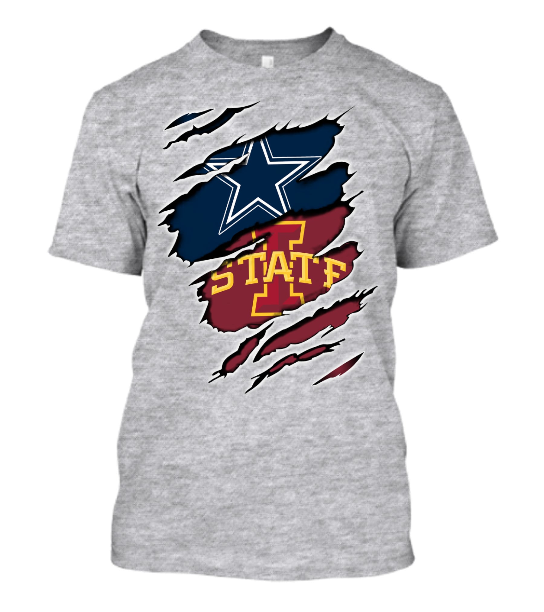 Dallas Cowboys Iowa State Cyclones Tearaway Combo T-Shirt