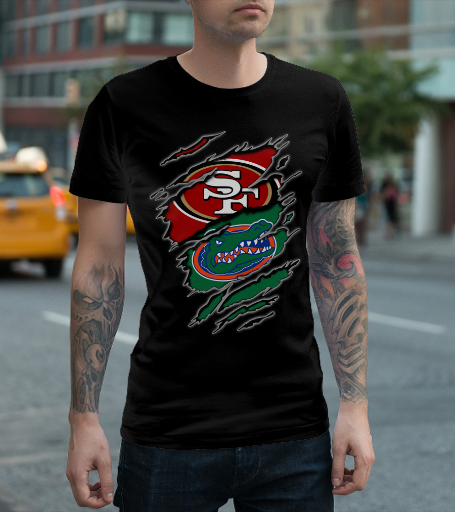 49ers Sf Florida Gators Ripped T-Shirt