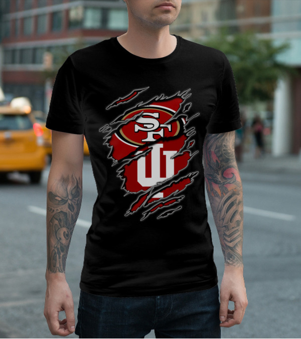 49ers Sf Indiana Hoosiers Tear T-Shirt