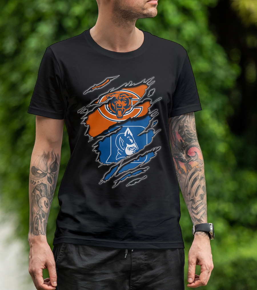 Chicago Bears Duke Blue Devils Fan Merchandise T-Shirt