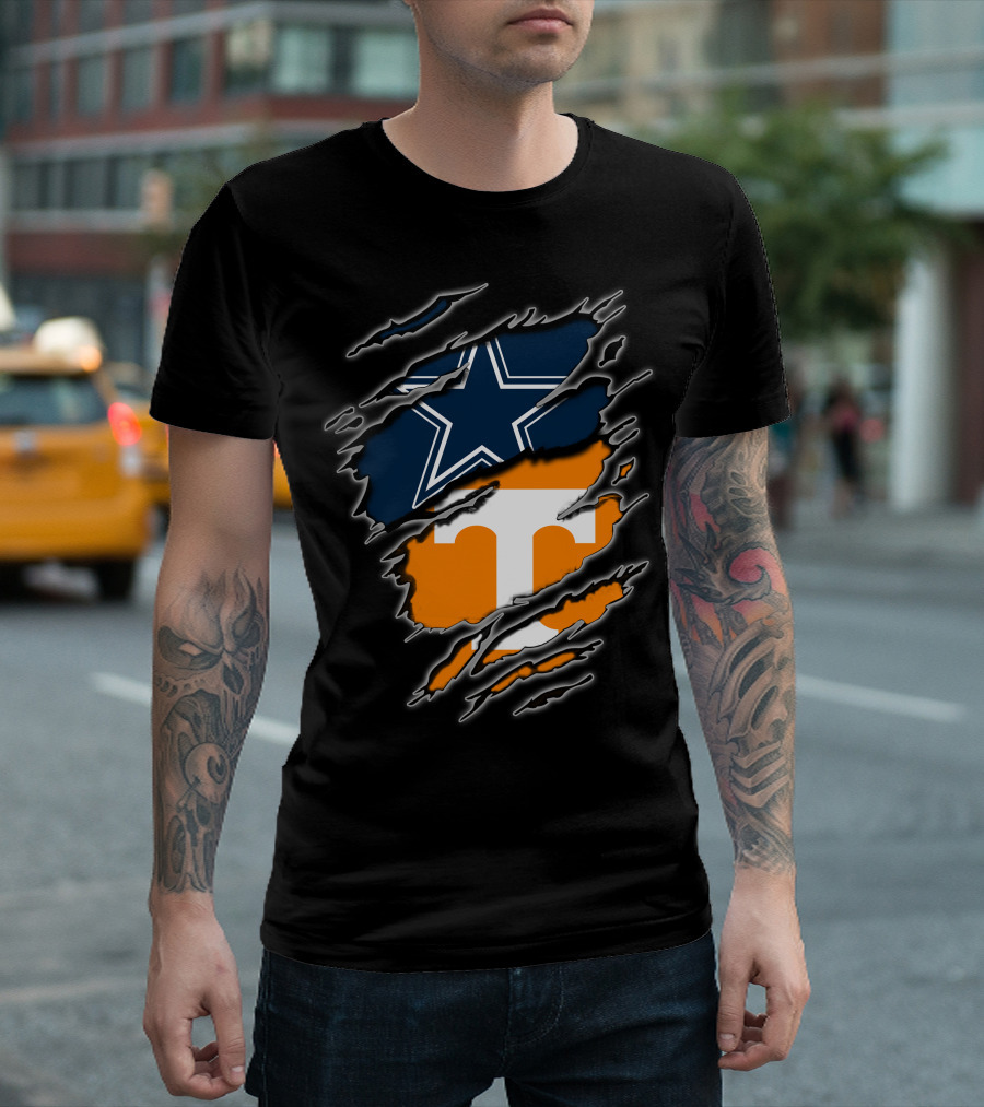 Cowboys Star and Tennessee T Logo Fusion T-Shirt