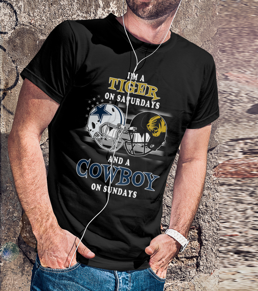 I'm A Tiger On Saturdays And A Cowboy On Sundays T-Shirt