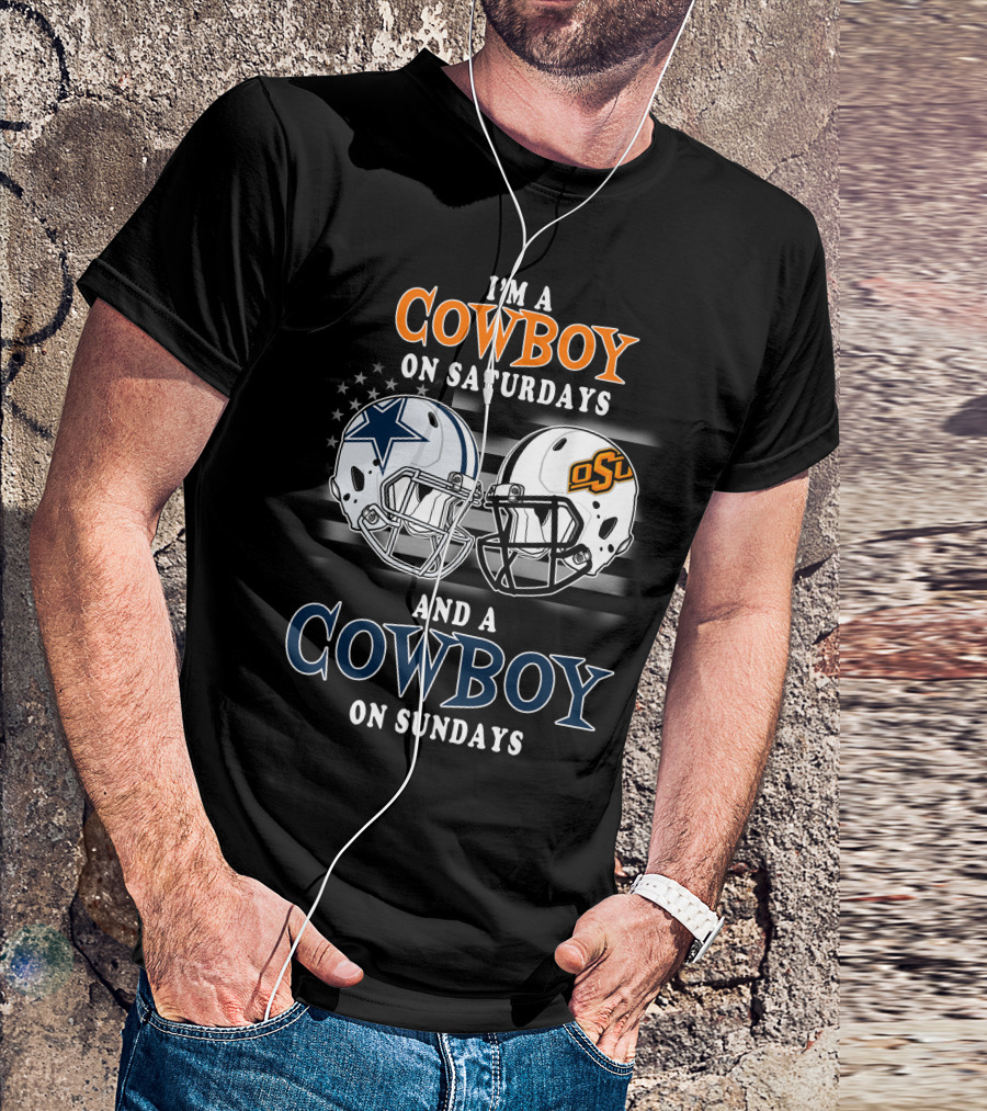 I'm A Cowboy On Saturdays Osu And A Cowboy On Sundays T-Shirt
