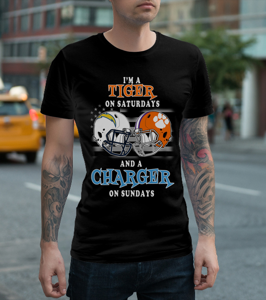 I'm a Tiger on Saturdays and a Charger on Sundays T-Shirt