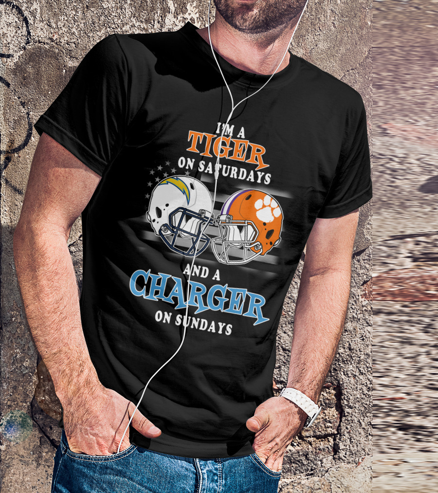 I'm A Tiger On Saturdays And A Charger On Sundays T-Shirt