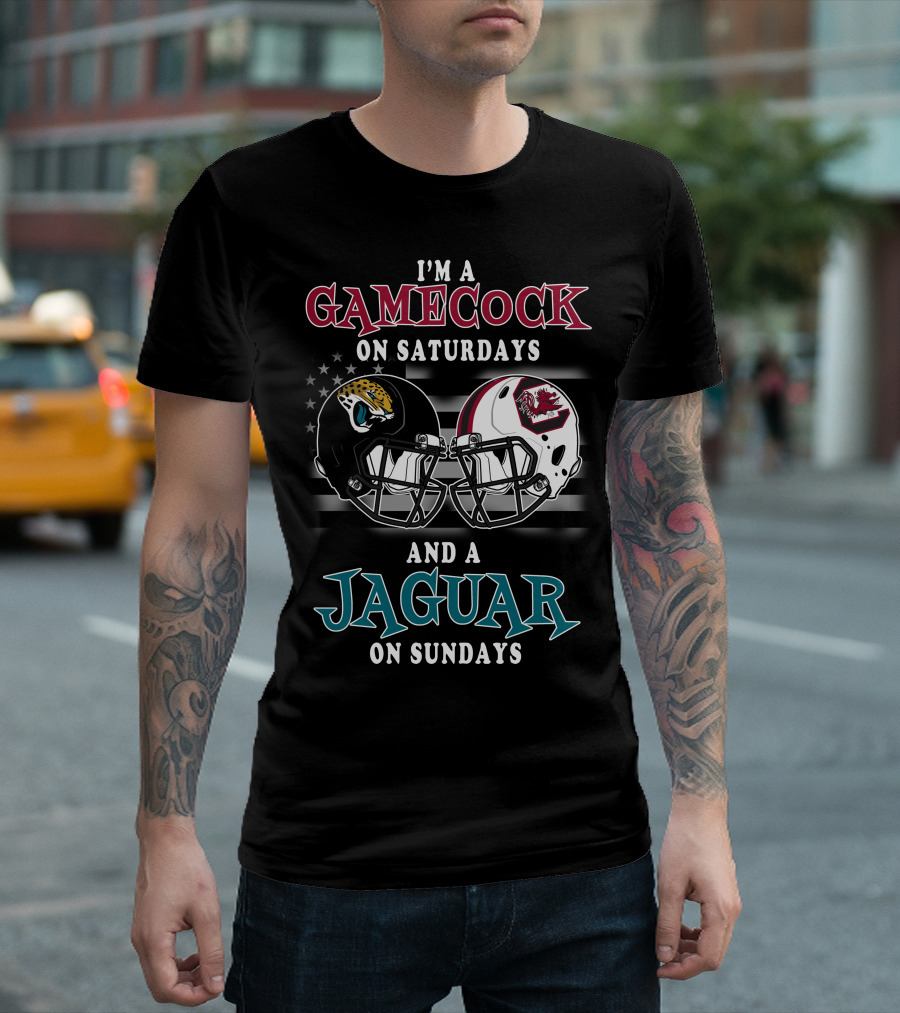 I'm a Gamecock on Saturdays and a Jaguar on Sundays T-Shirt