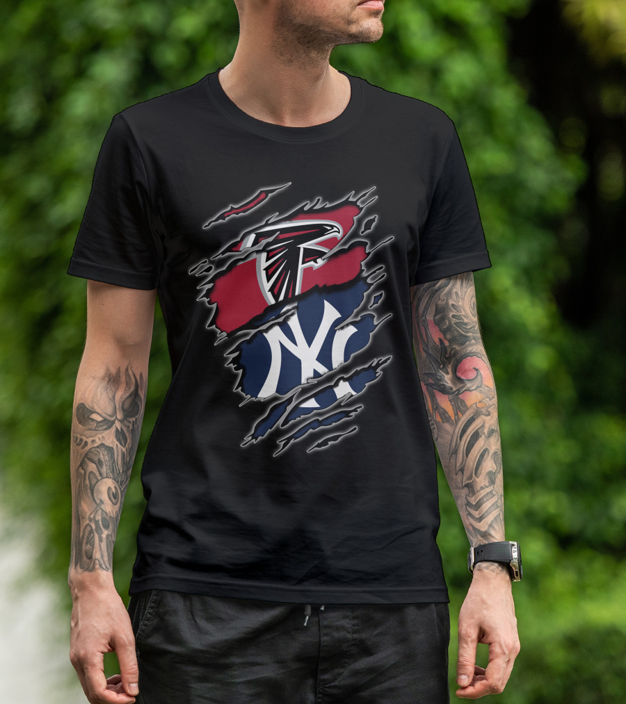 Falcons Yankees Logo Fusion T-Shirt