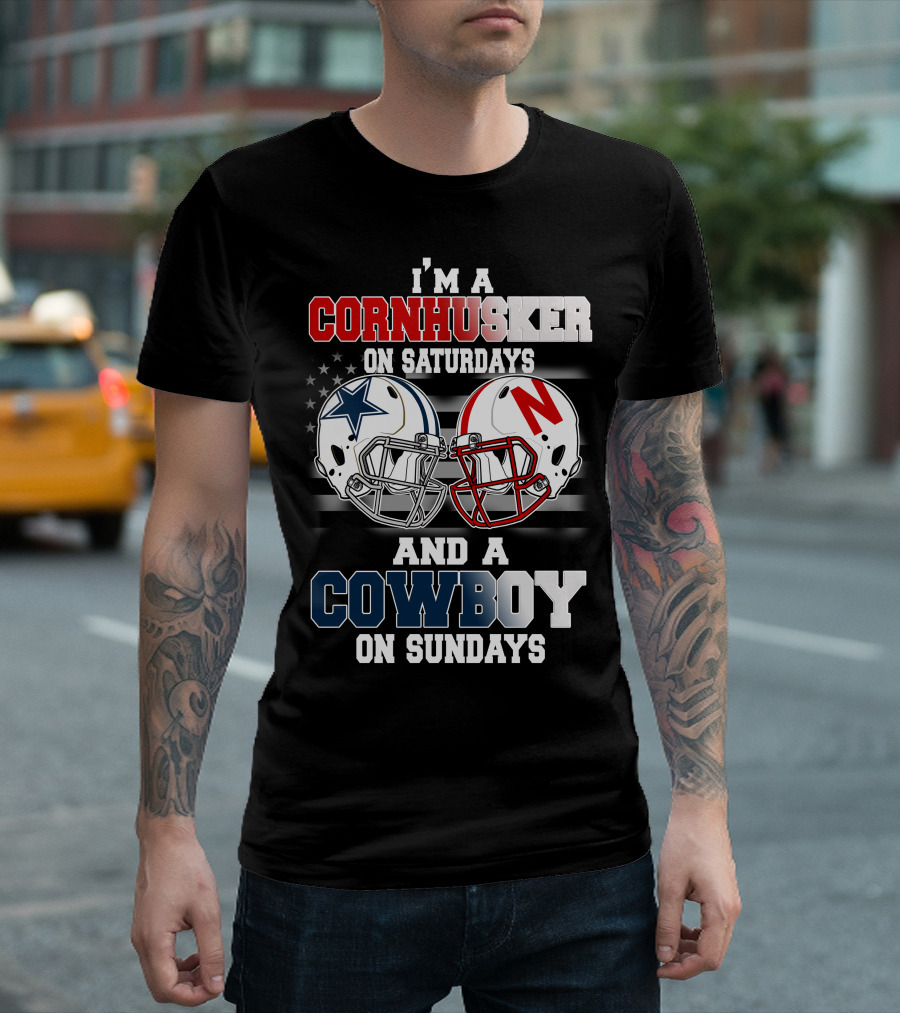 I'm a Cornhusker on Saturdays and a Cowboy on Sundays T-Shirt