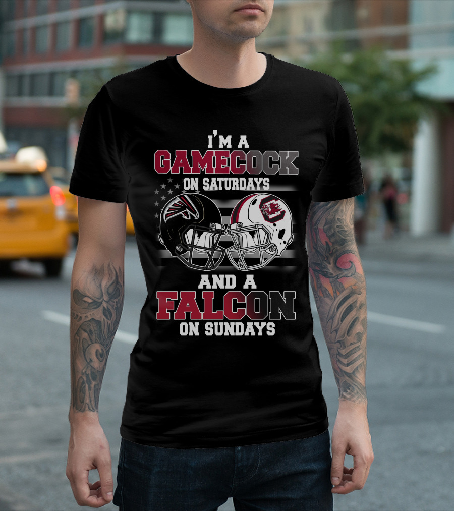 I'm a Gamecock on Saturdays and a Falcon on Sundays T-Shirt