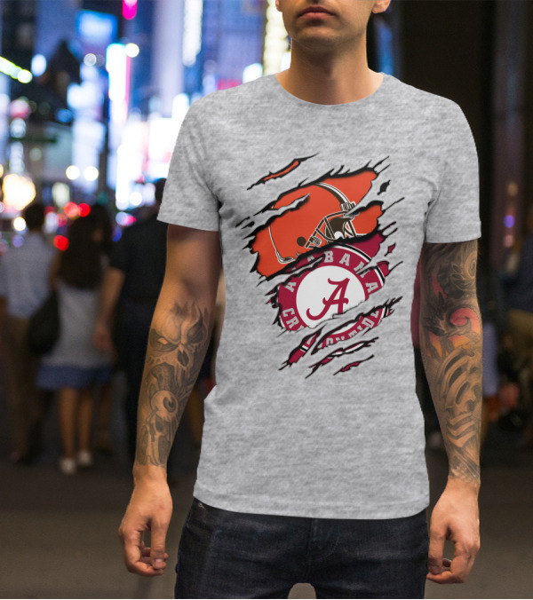 Cleveland Browns Alabama Crimson Tide Fan T-Shirt