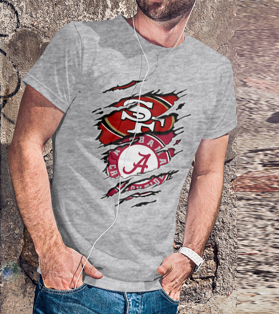San Francisco 49ers Alabama Crimson Tide Fans T-Shirt