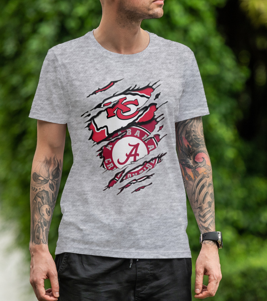 Kansas City Chiefs Alabama Crimson Tide Fan Gear T-Shirt