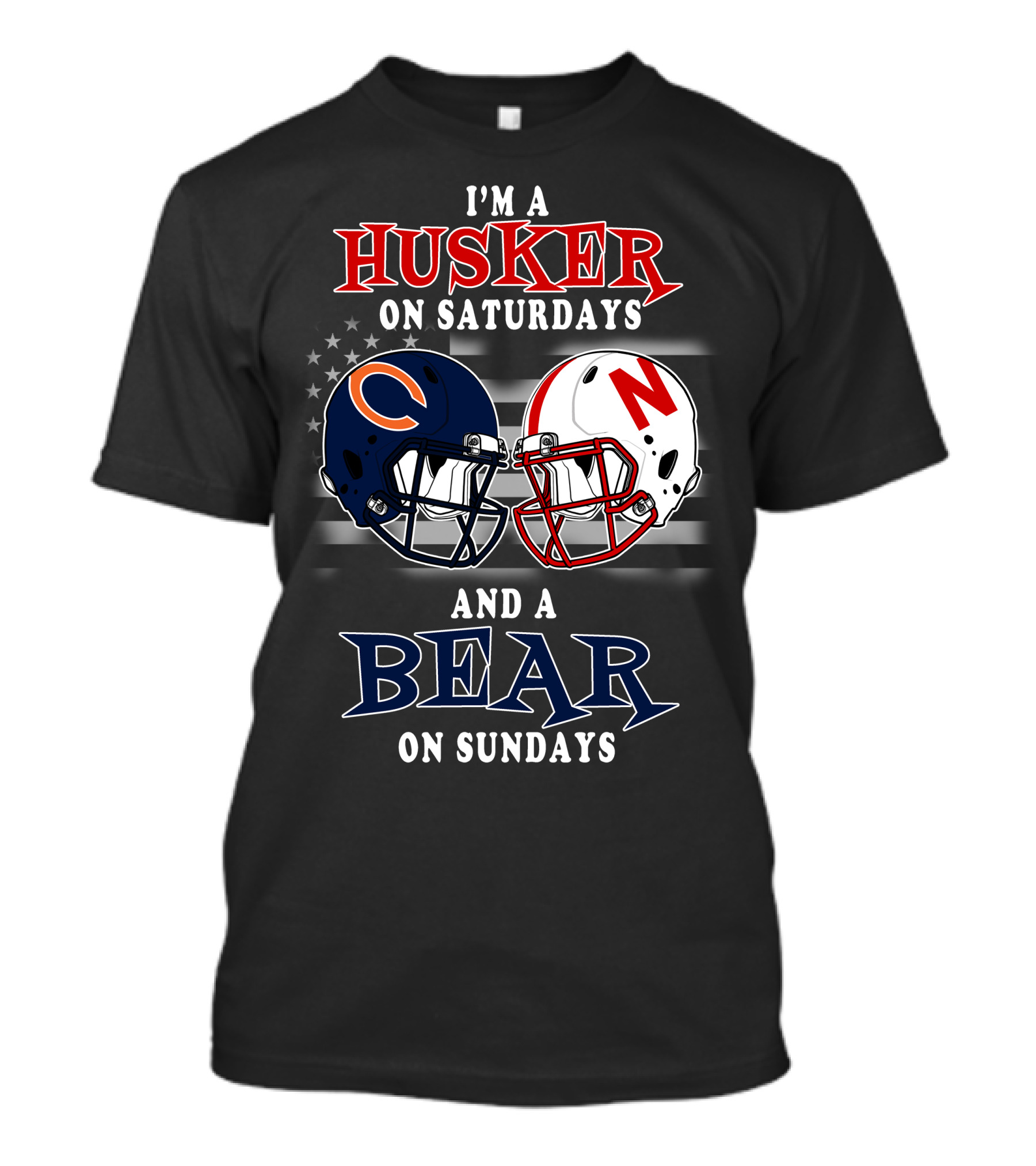 I'm A Husker On Saturdays And A Bear On Sundays T-Shirt