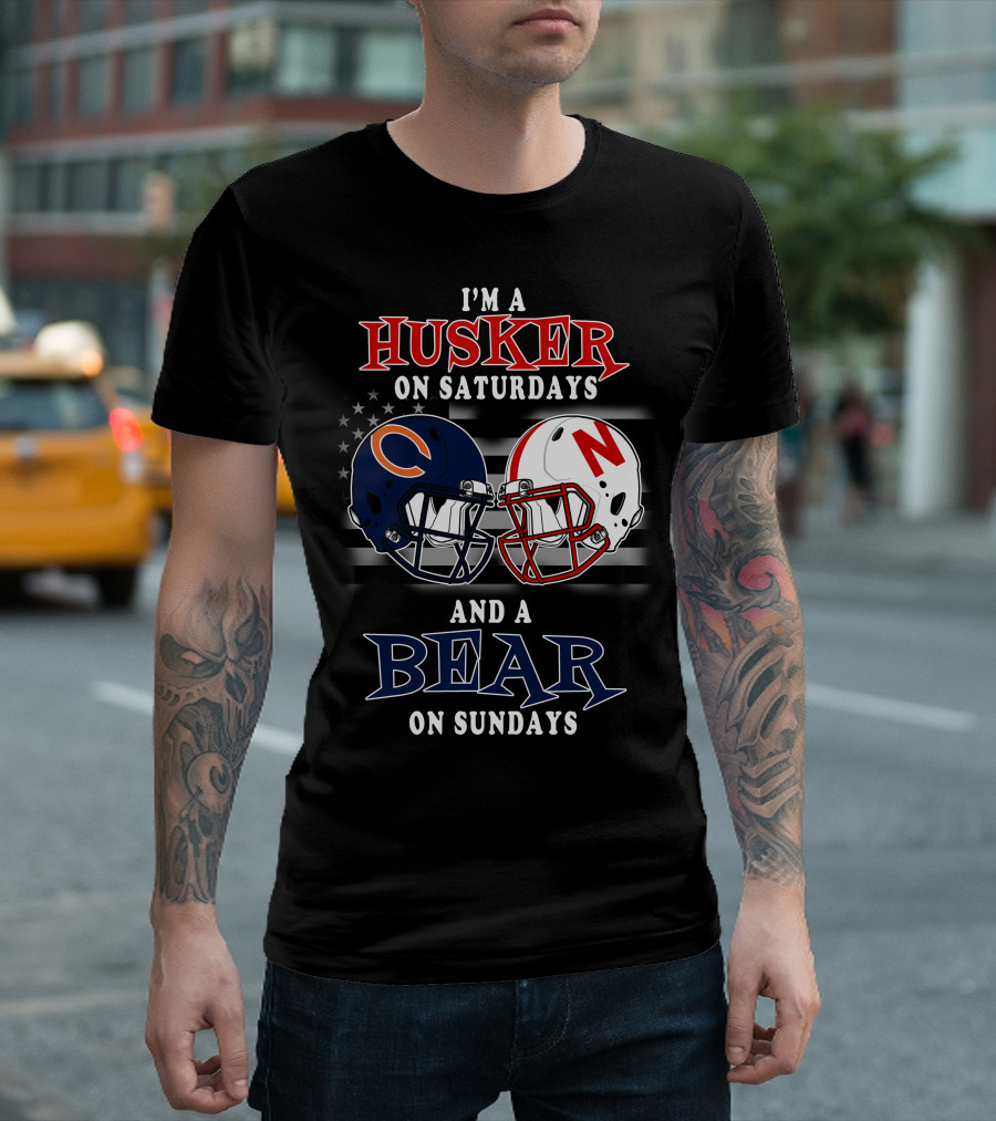 I'm A Husker On Saturdays And A Bear On Sundays T-Shirt