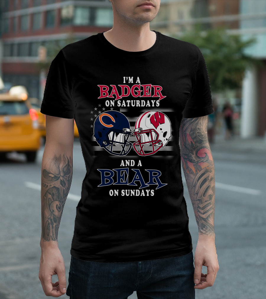 I'm A Badger On Saturdays And A Bear On Sundays T-Shirt