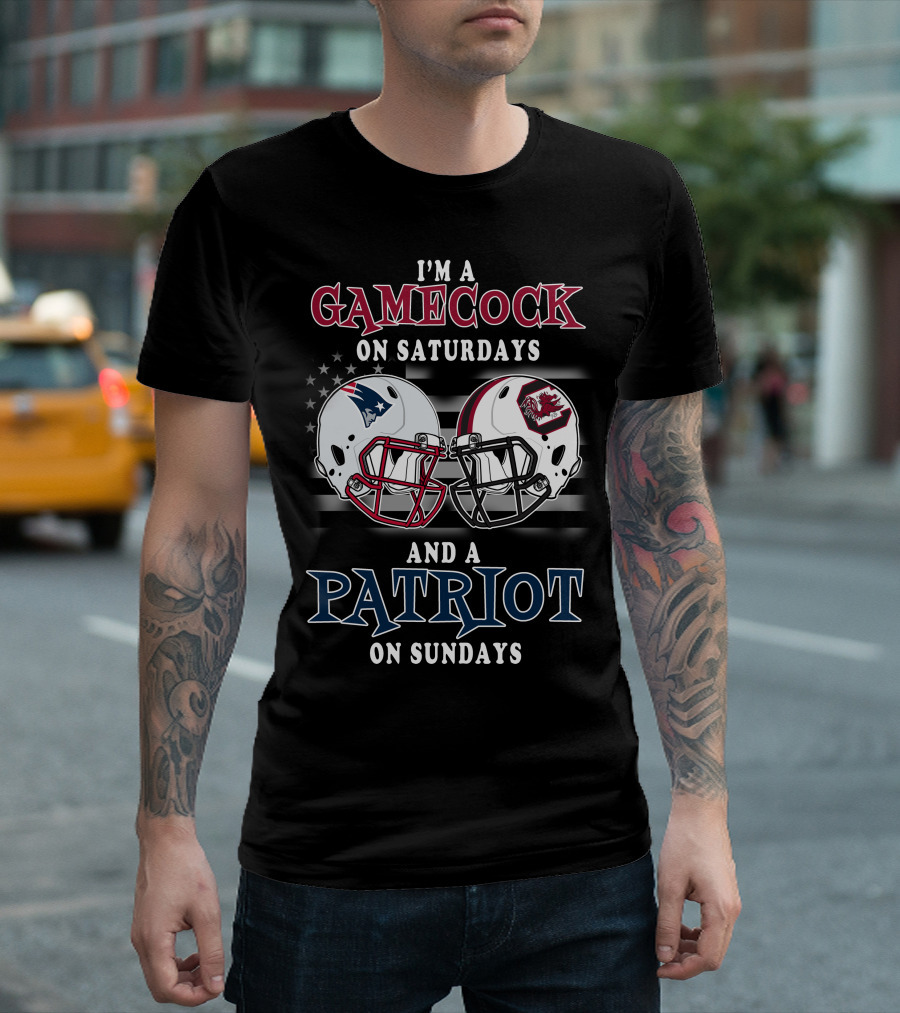 I'm A Gamecock On Saturdays And A Patriot On Sundays T-Shirt